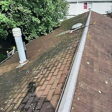 Removing Moss with Roof Shampoo in Middletown, NY 1