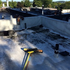 Flat Roof Drain Repair Project on Laudaten Way in Warwick, NY 0