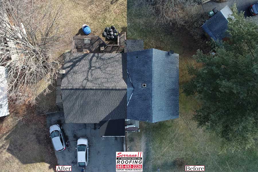 Damaged Roof Replacement in Middletown, NY