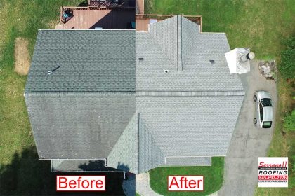 Roof Replacement with GAF HDZ in Pewter Gray